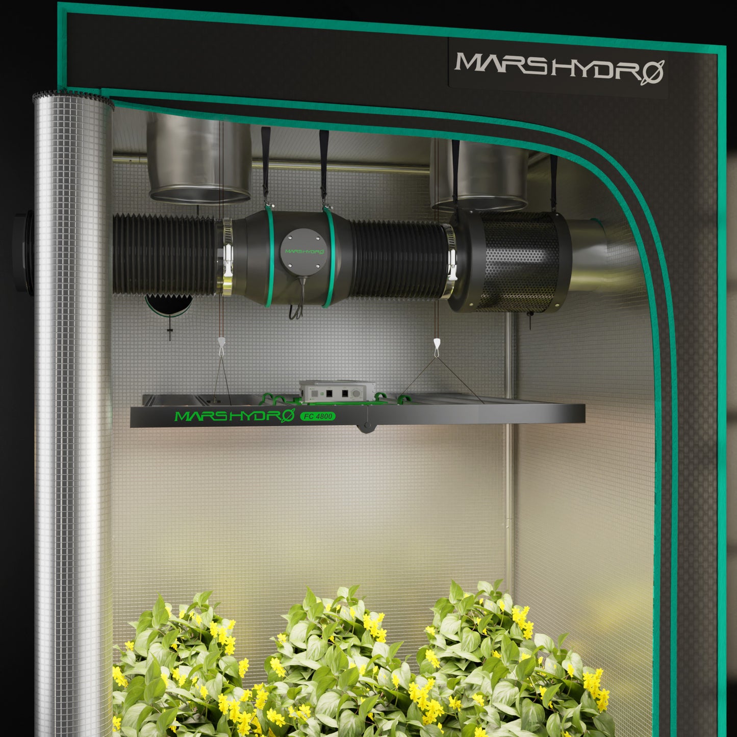 Mars Hydro 6-Inch Complete Fan Kit Incl Smart Monitor