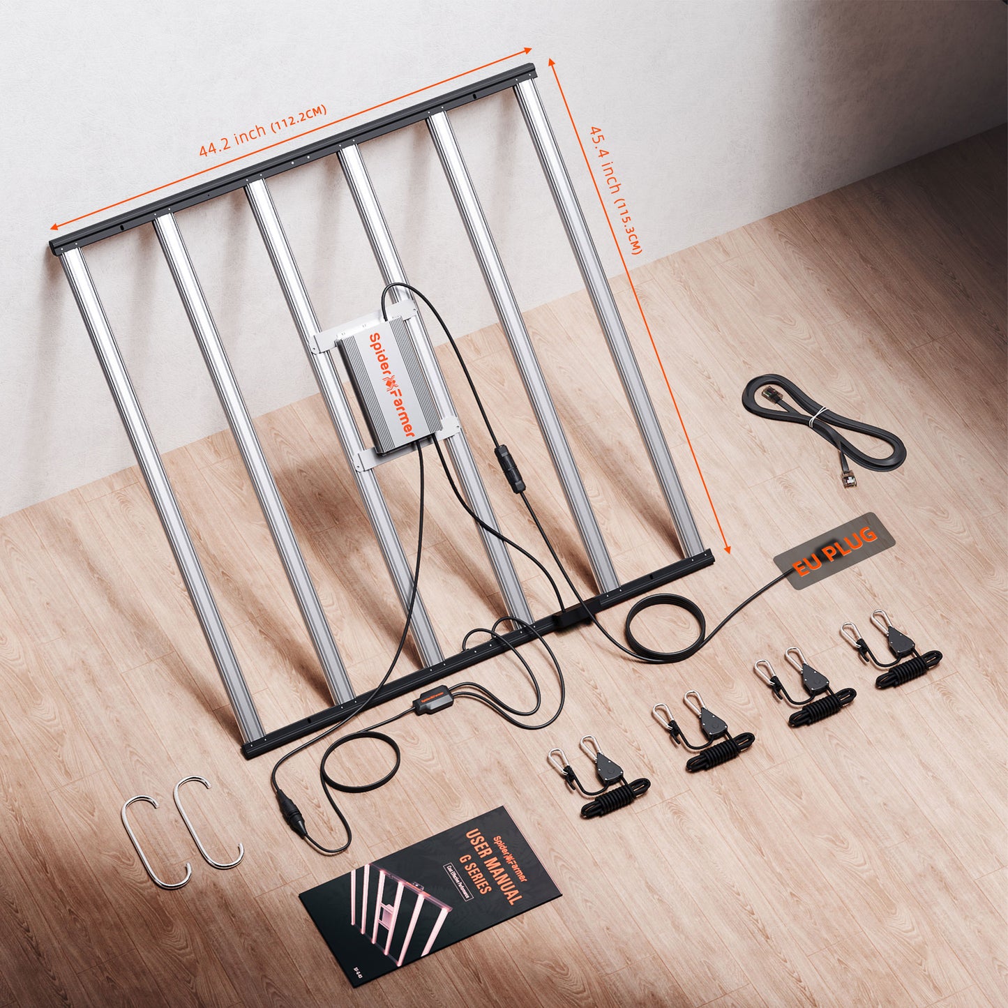 Spider Farmer G8600 LED kweeklamp met 2.85 µmol/J efficiëntie für hohe Erträge