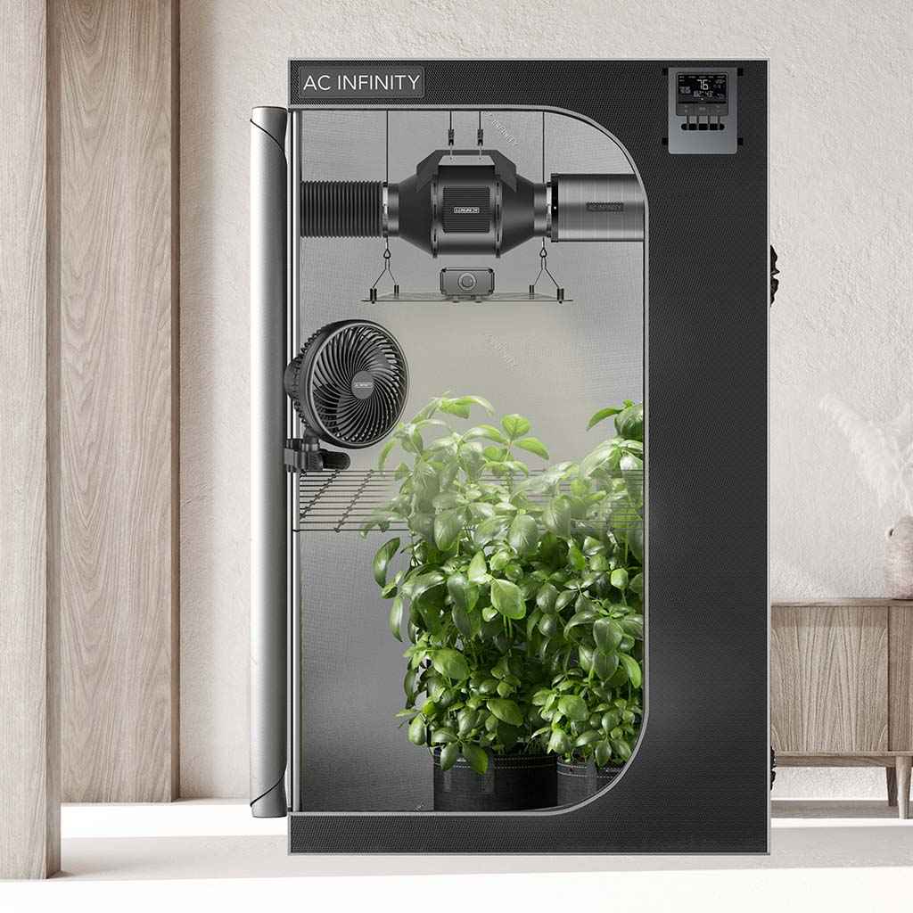 AC Infinity Grow Tent Kit 60×120×180 cm – Compleet Smart Kweektent Systeem met IONBOARD S22 200W LED & Controller 69 Pro WiFi