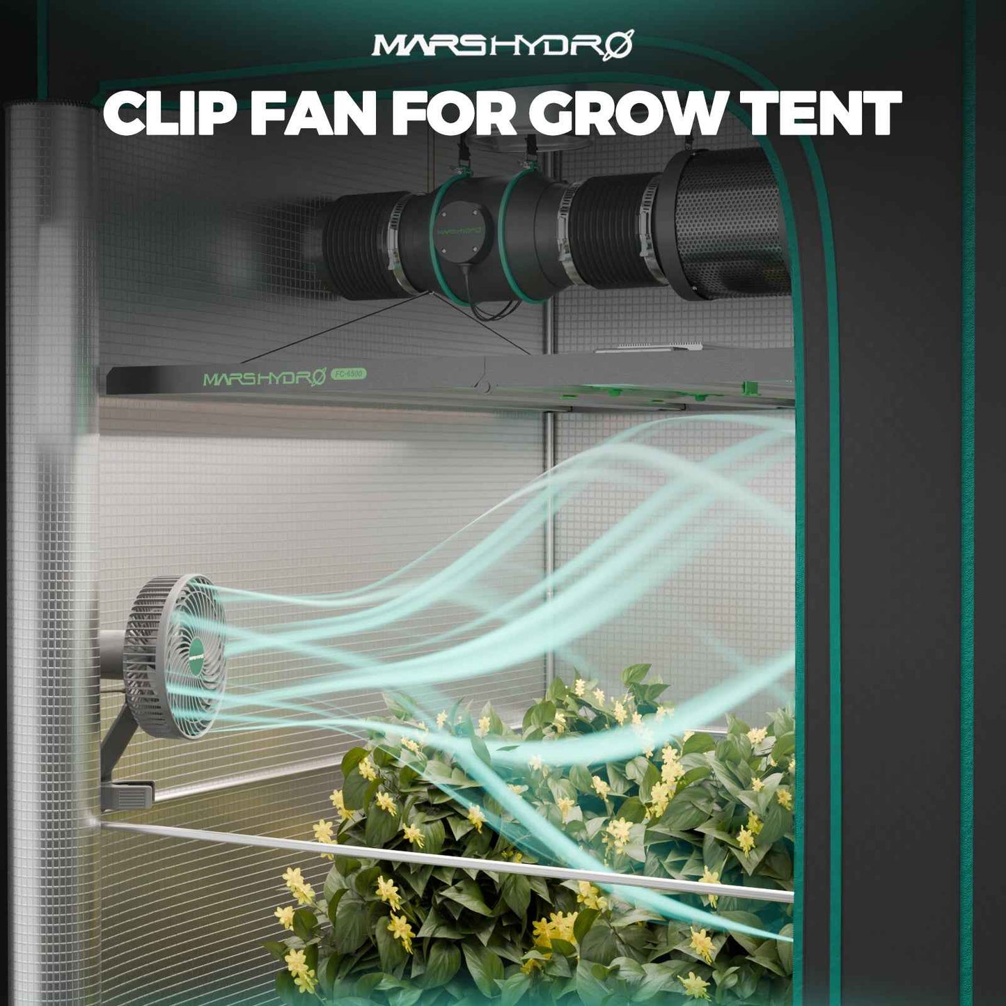 Mars Hydro FC-E3000 300W Complete LED Kweektent Kit – 100×100×180 cm Indoor Kweek Set met Ventilatie & Koolstoffilter