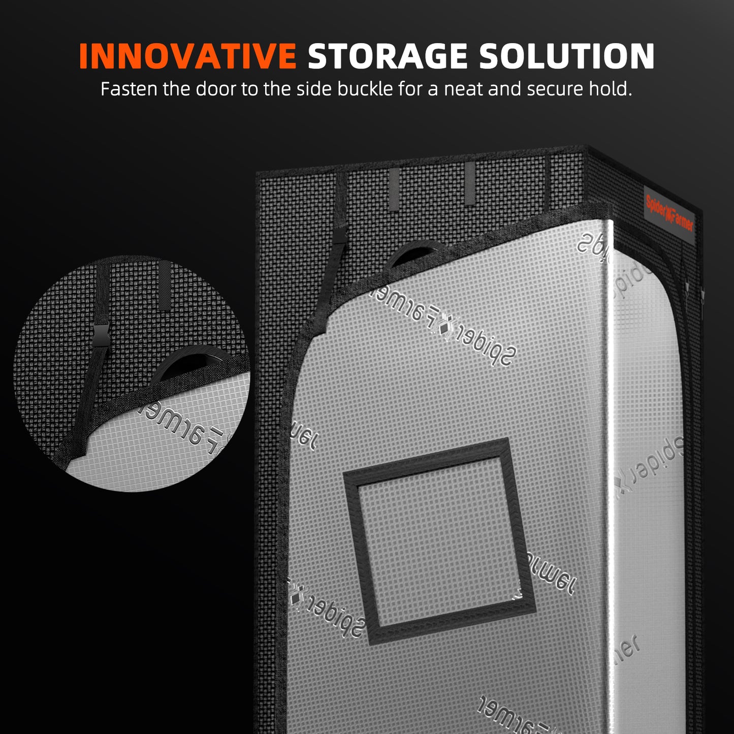 Indoor kweektent met stevige stalen constructie en duurzame ritsen / Indoor grow tent with strong steel frame and durable zippers / Indoor Growzelt mit stabilem Stahlrahmen und robusten Reißverschlüssen