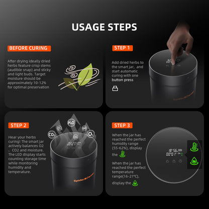 8g humidity control sachets voor 1 oz kruidenopslag, curing moisture packs for grower jars, 62 Prozent RH Beutel für kleine Behälter