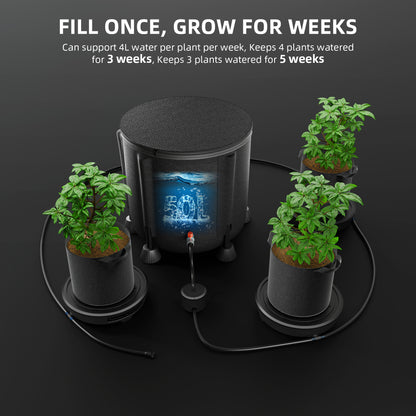 3 pot watering system – zelfregulerend irrigatie systeem – 3 pflanzen bewässerungsanlage