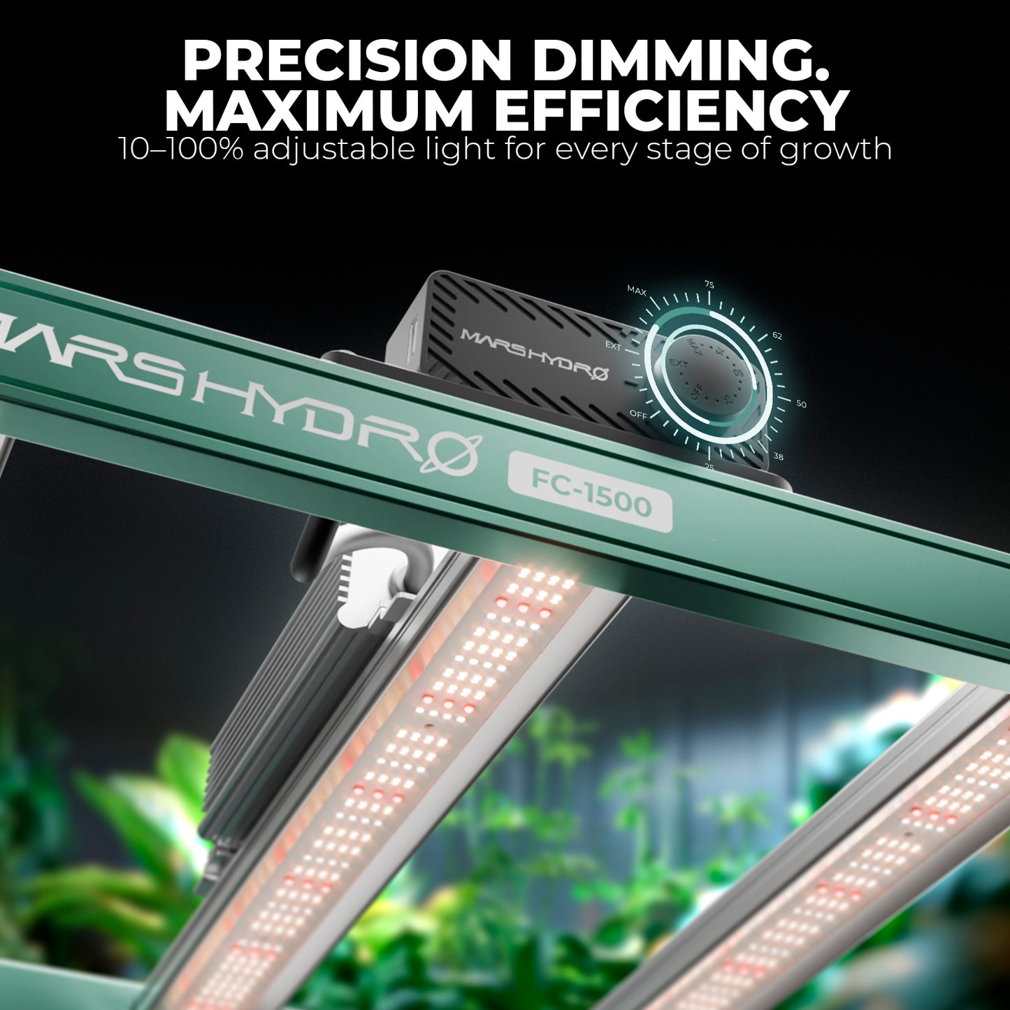 Mars Hydro FC1500 drie-bar LED kweeklamp | Mars Hydro FC1500 three-bar LED grow light | Mars Hydro FC1500 LED Growlampe mit Drei-Bar-Design