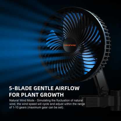 Spider Farmer 15cm oscillatieventilator | Oscillating Grow Fan | Schwenkbarer Growbox Ventilator
