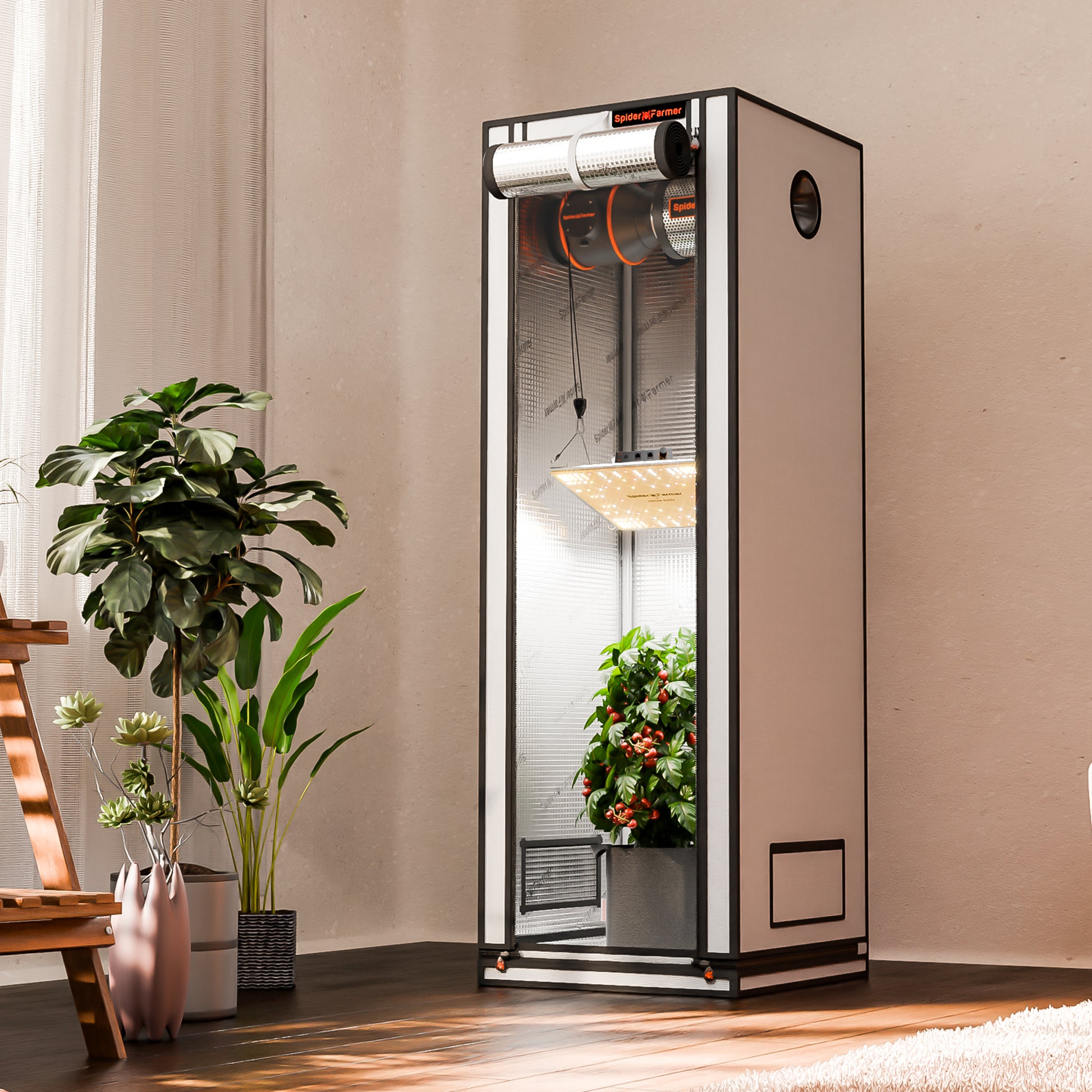 Spider Farmer grow box met observatievenster | Grow box with viewing window | Growbox mit Sichtfenster