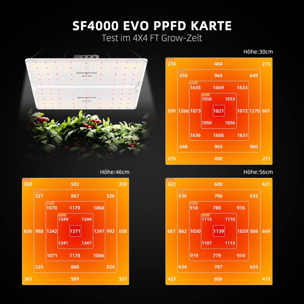 spider farmer sf4000 led voor binnenkweek | sf4000 indoor grow led light | sf4000 indoor pflanzenlicht