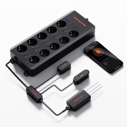 Spider Farmer GGS AC10 Power Strip Kit – slimme klimaatcontroller voor kweektent / smart grow tent controller with 10 outlets / smarte Growzelt-Controller mit 10 Steckdosen