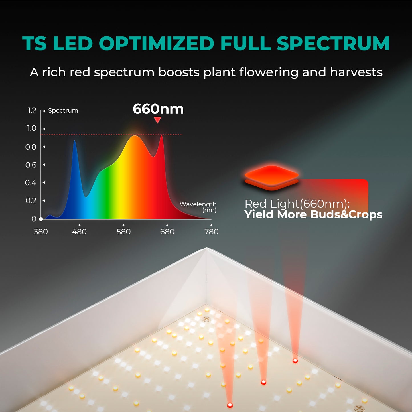 Mars Hydro Growers Kit TSW2000 Full Grow 120x120x200cm met Speed Controller of Smart Monitor