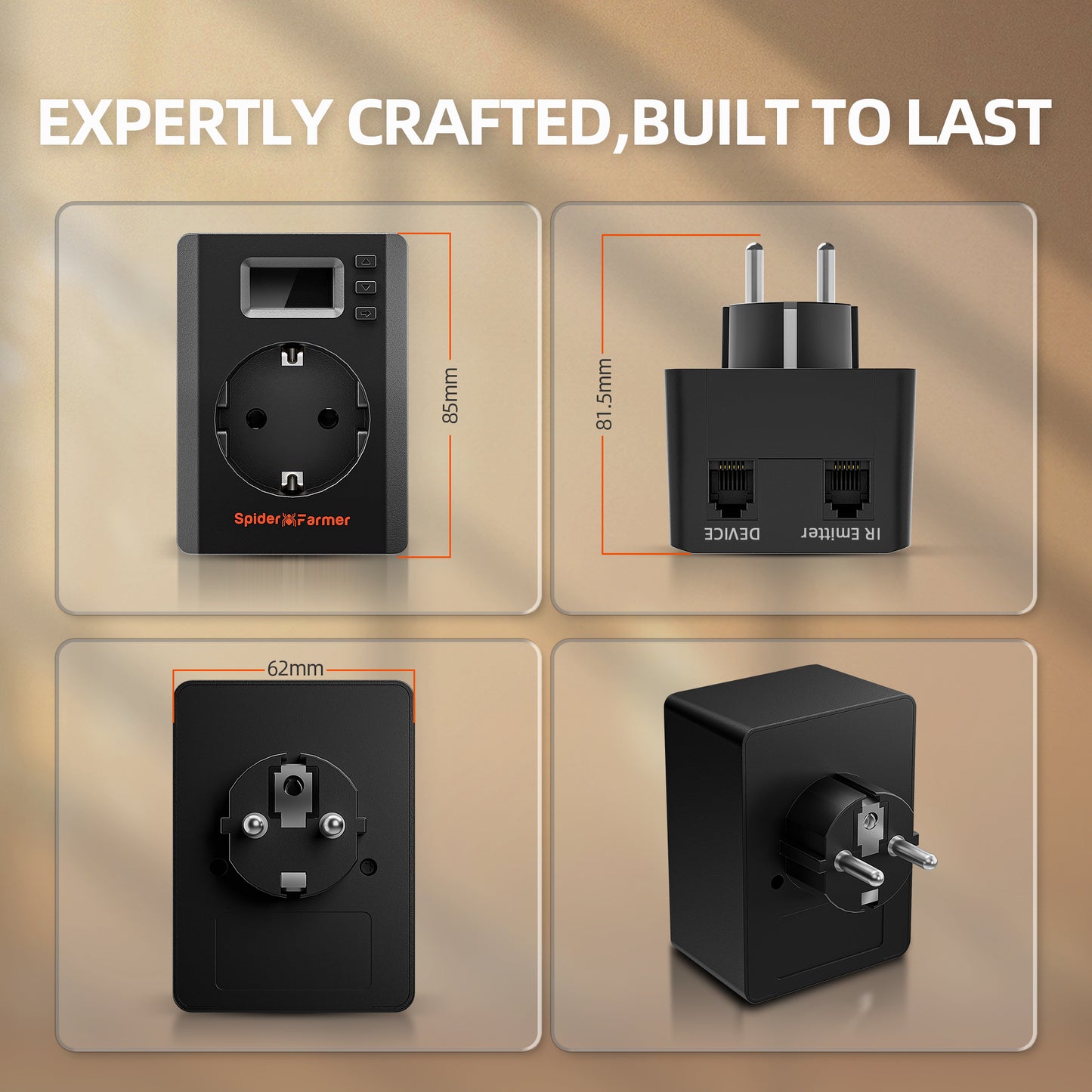 Spider Farmer smart plug met app bediening | App controlled smart plug | App-gesteuerte Smart Steckdose