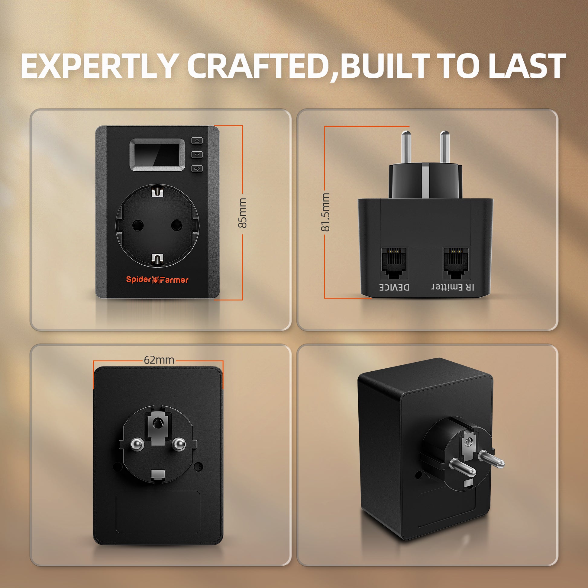 Spider Farmer smart plug met app bediening | App controlled smart plug | App-gesteuerte Smart Steckdose