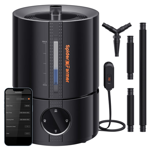 Spider Farmer 5L Smart Luchtbevochtiger voor kweektent – 5L Smart Humidifier for grow tent – 5L Luftbefeuchter für Growbox