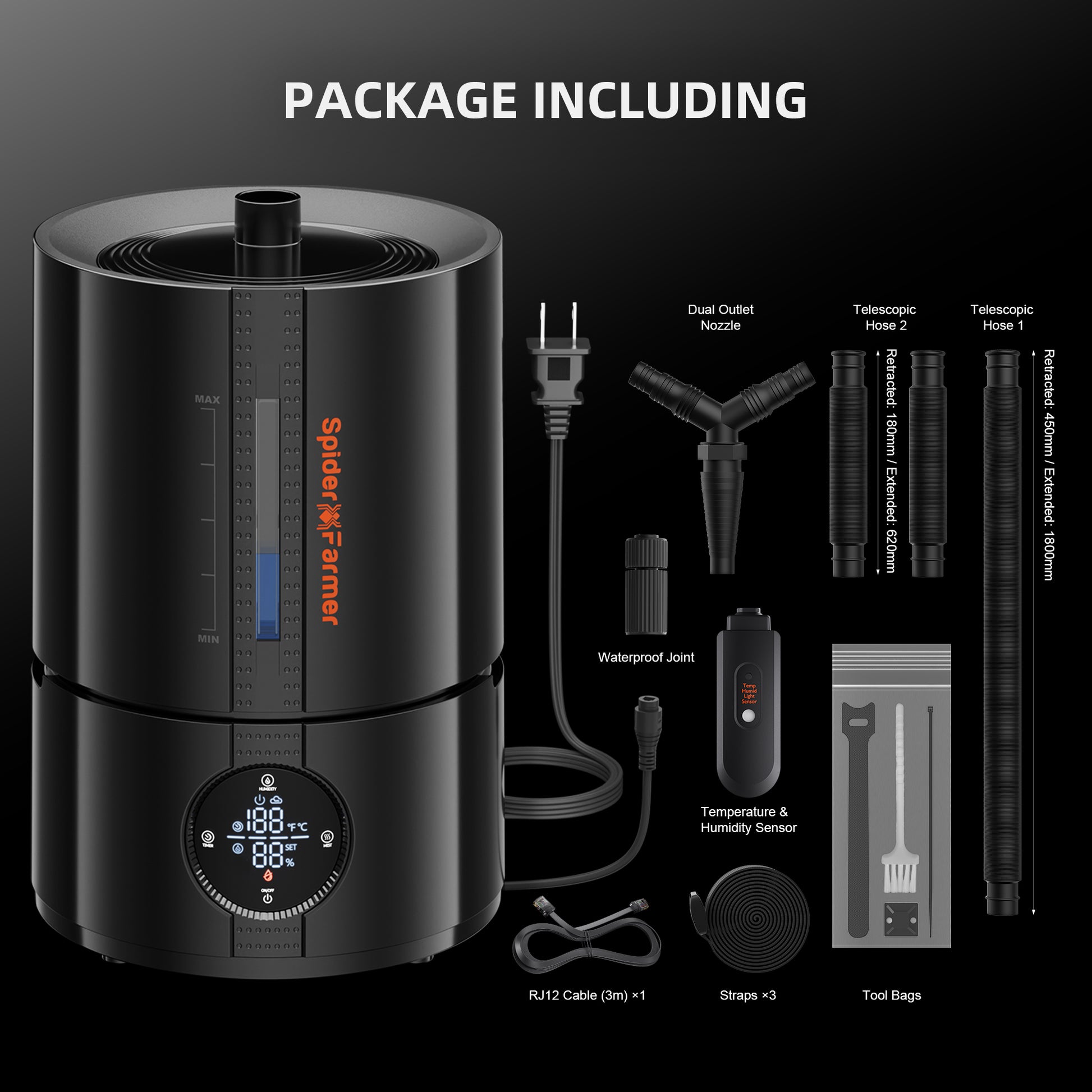 Ultra stille luchtbevochtiger voor kweekruimte – Ultra quiet humidifier for grow room – Leiser Luftbefeuchter für Growraum