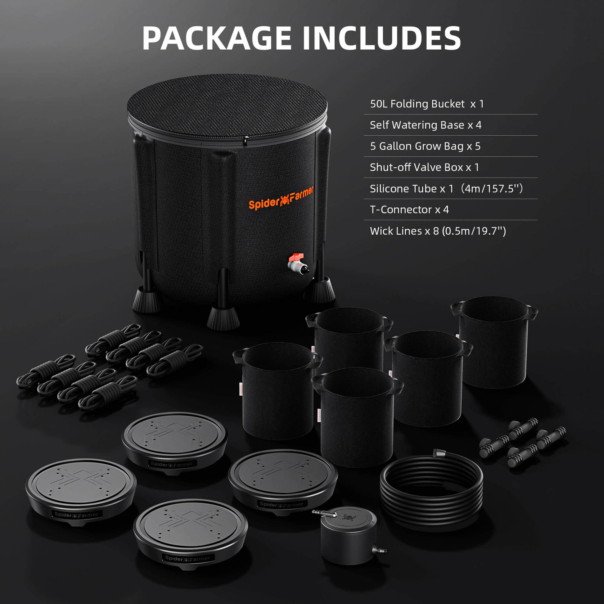 spider farmer self water kit hydroponics – waterverdeling systeem – Bewässerungsset Hydrokultur