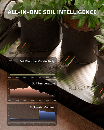 GGS Smart soil sensor voor bodemvocht en EC | Soil moisture EC sensor | Bodenfeuchte EC Sensor