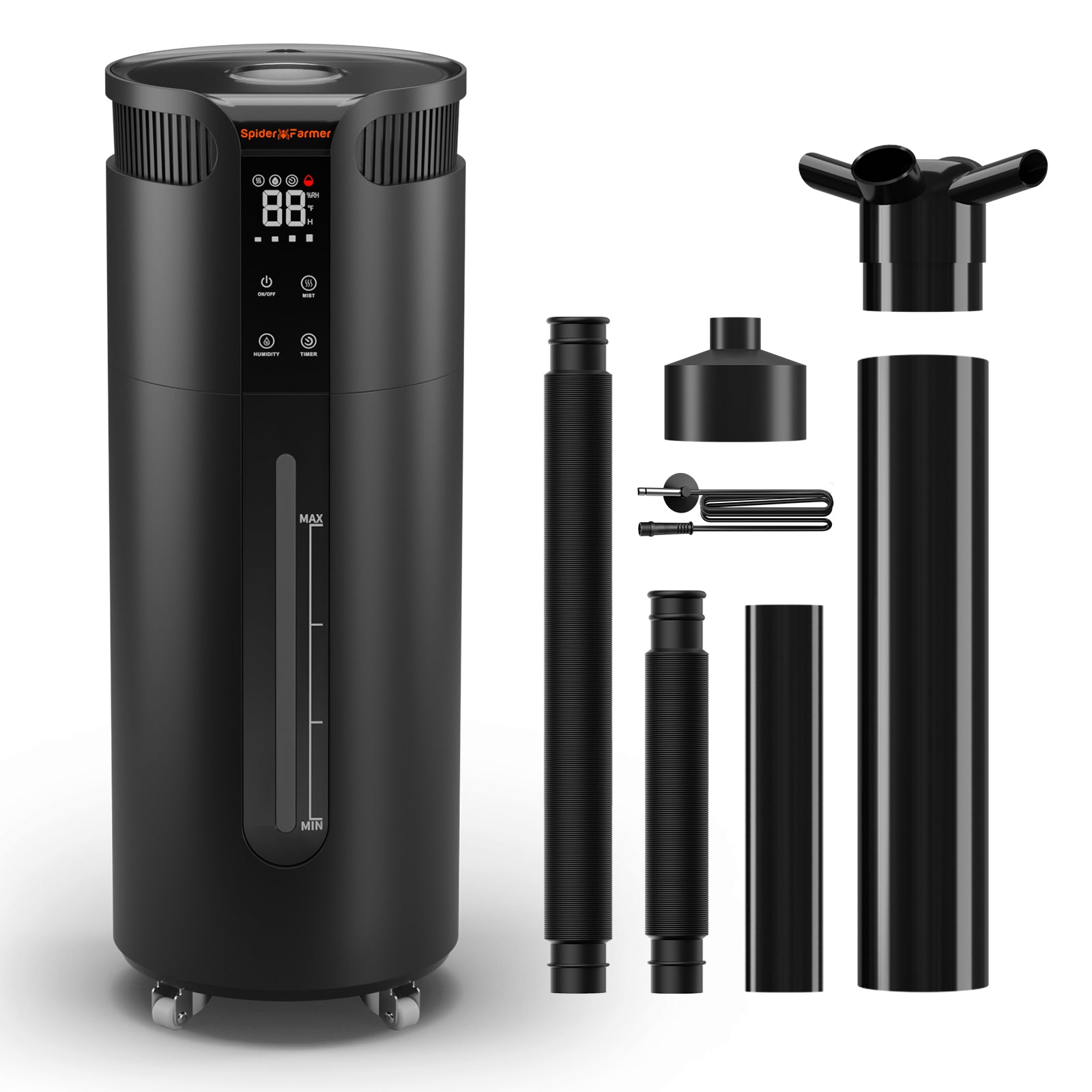 Spider Farmer 16L luchtbevochtiger voor grote kweektent met externe sensor | Spider Farmer 16L humidifier for large grow tent with external sensor | Spider Farmer 16L Luftbefeuchter für großes Growzelt mit externem Sensor