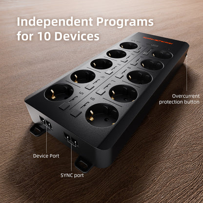 Spider Farmer GGS AC10 kit – 10 onafhankelijk regelbare uitgangen / 10 independently controllable outlets / 10 unabhängige Ausgänge