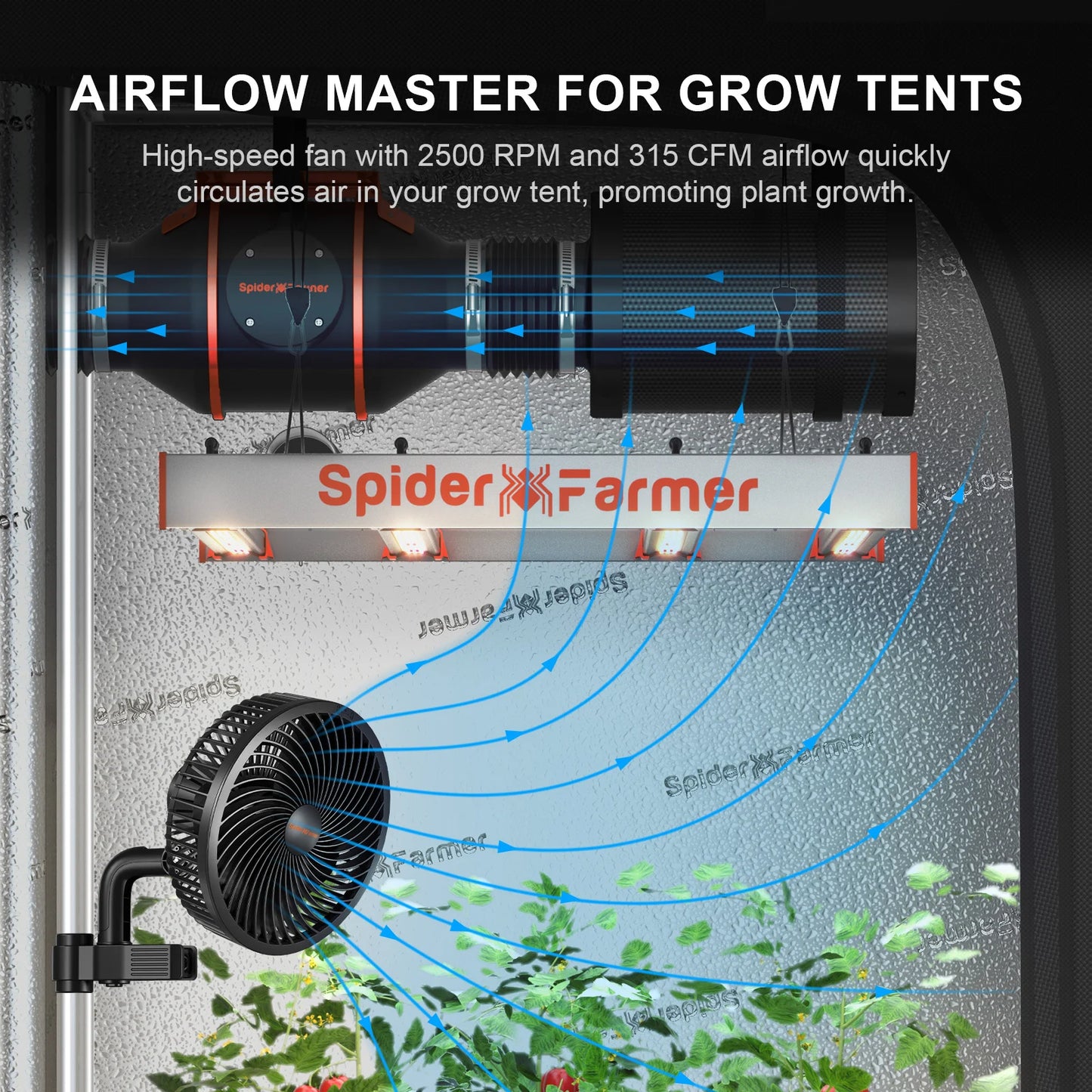 Spider Farmer 6-inch Clip Fan