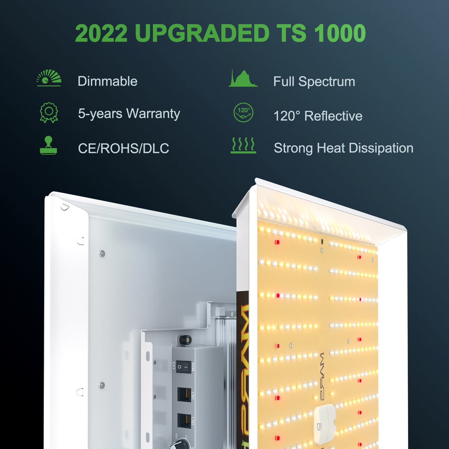 Mars Hydro TS 1000 80x80x160cm Indoor Tent Full Kits met Speed Controller of Temp Controller