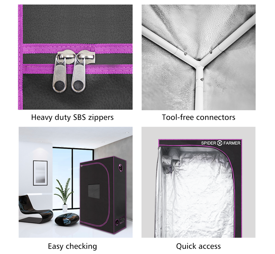 Spider Farmer 120x120x200cm Grow Tent