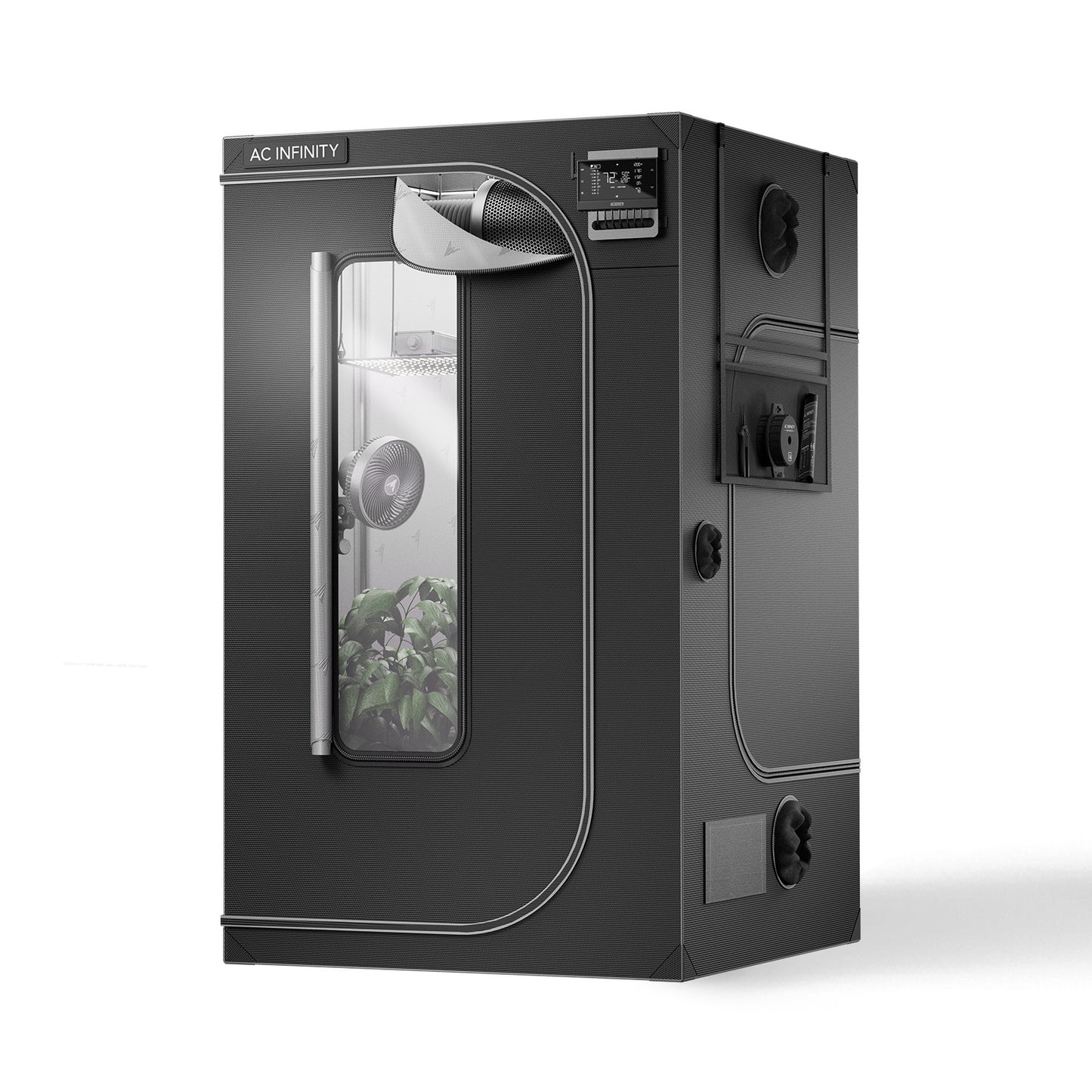 AC Infinity CLOUDLAB 844 kweektent 120x120x200 cm indoor grow tent setup / AC Infinity CLOUDLAB 844 grow tent 120x120 indoor growing tent / AC Infinity CLOUDLAB 844 Growzelt 120x120 Indoor