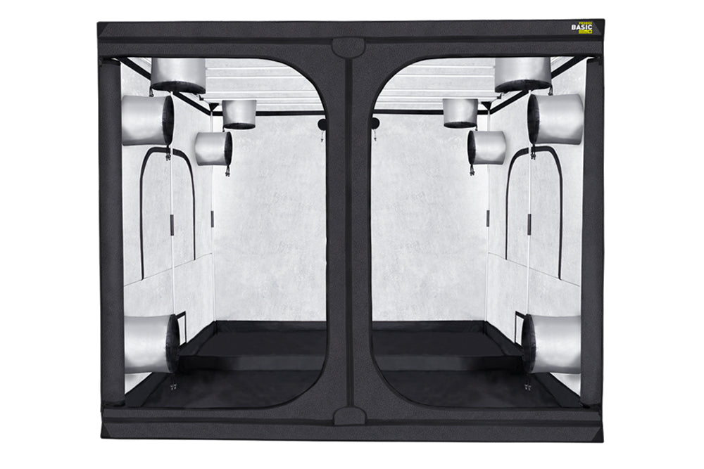 240x240 kweektent met 97% reflecterende Mylar binnenkant / 240x240 grow tent with 97% reflective Mylar interior / 240x240 Growzelt mit 97% reflektierendem Mylar Innenraum