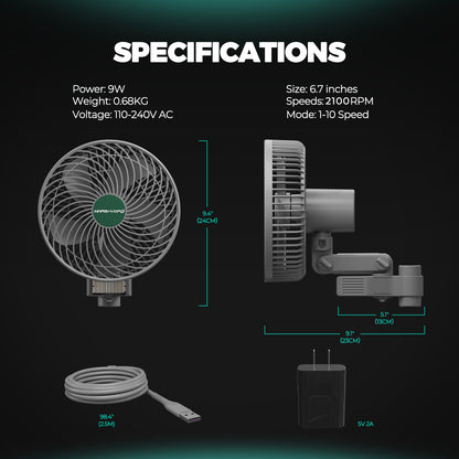 Mars Hydro M6 smart app compatibele kweektent ventilator – Mars Hydro M6 smart app compatible grow tent fan – Mars Hydro M6 App kompatibler Growbox Ventilator