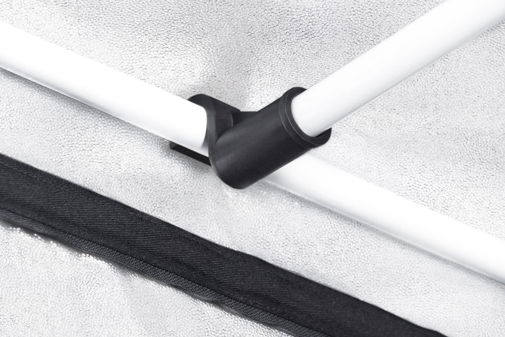 Garden HighPro PROBOX Magnum 120 grow tent ventilatieopeningen en kabelpoorten / Garden HighPro PROBOX Magnum 120 grow tent ventilation ports / Garden HighPro PROBOX Magnum 120 Growzelt Lüftungsöffnungen