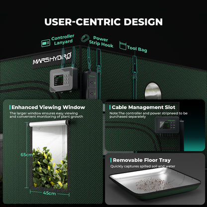 Mars Hydro 2000D lichtdichte kweektent voor 4 tot 6 planten | Mars Hydro 2000D lightproof grow tent for 4 to 6 plants | Mars Hydro 2000D lichtdichtes Growzelt für 4 bis 6 Pflanzen