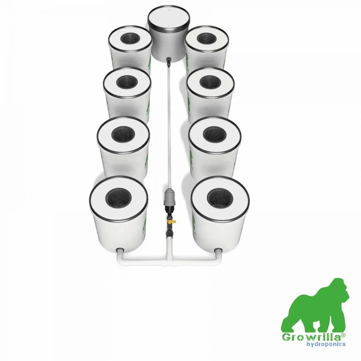 Growrilla (R)DWC Hydroponic 2.0 Systems 8 Buckets