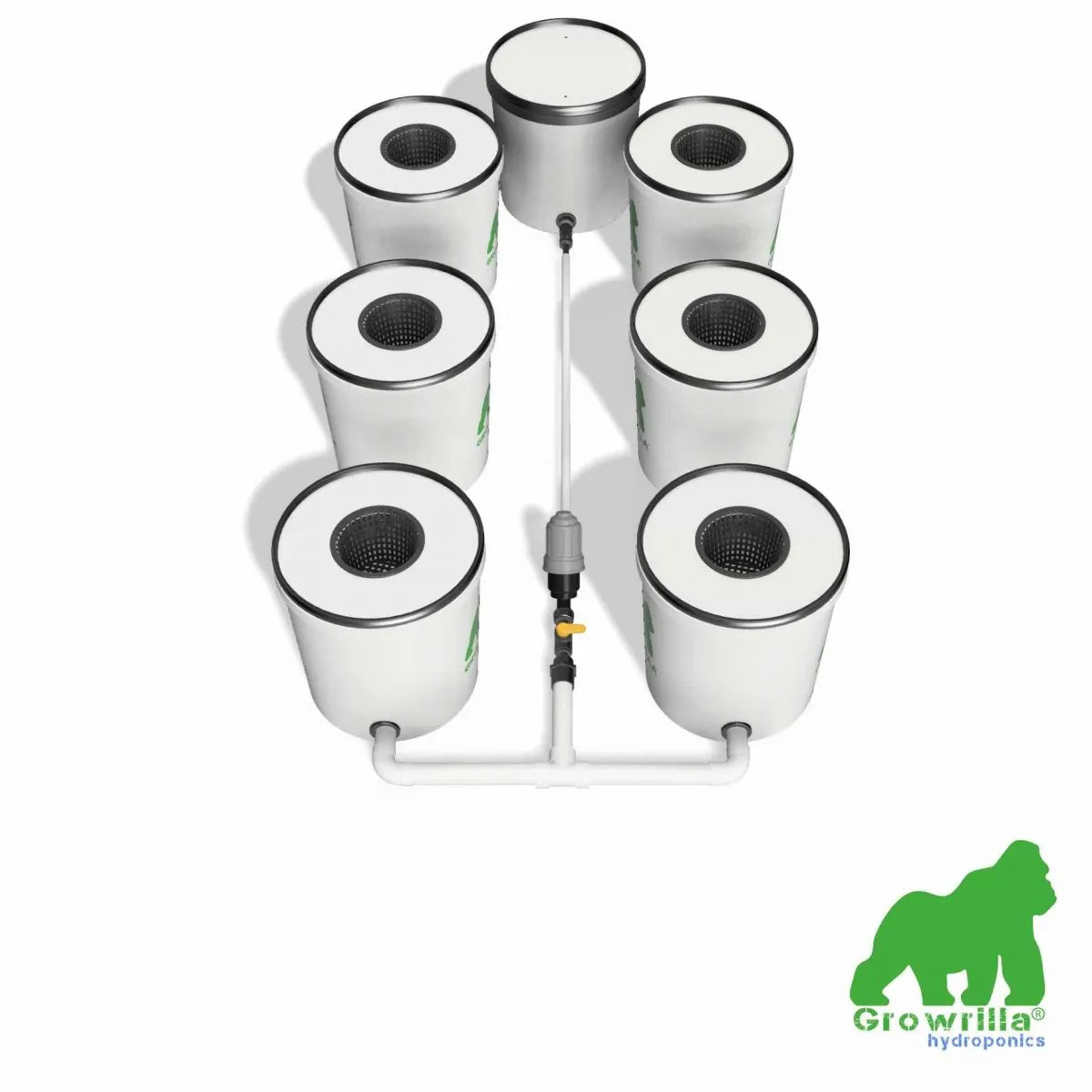 Growrilla (R)DWC Hydroponic 2.0 Systems 6 Buckets