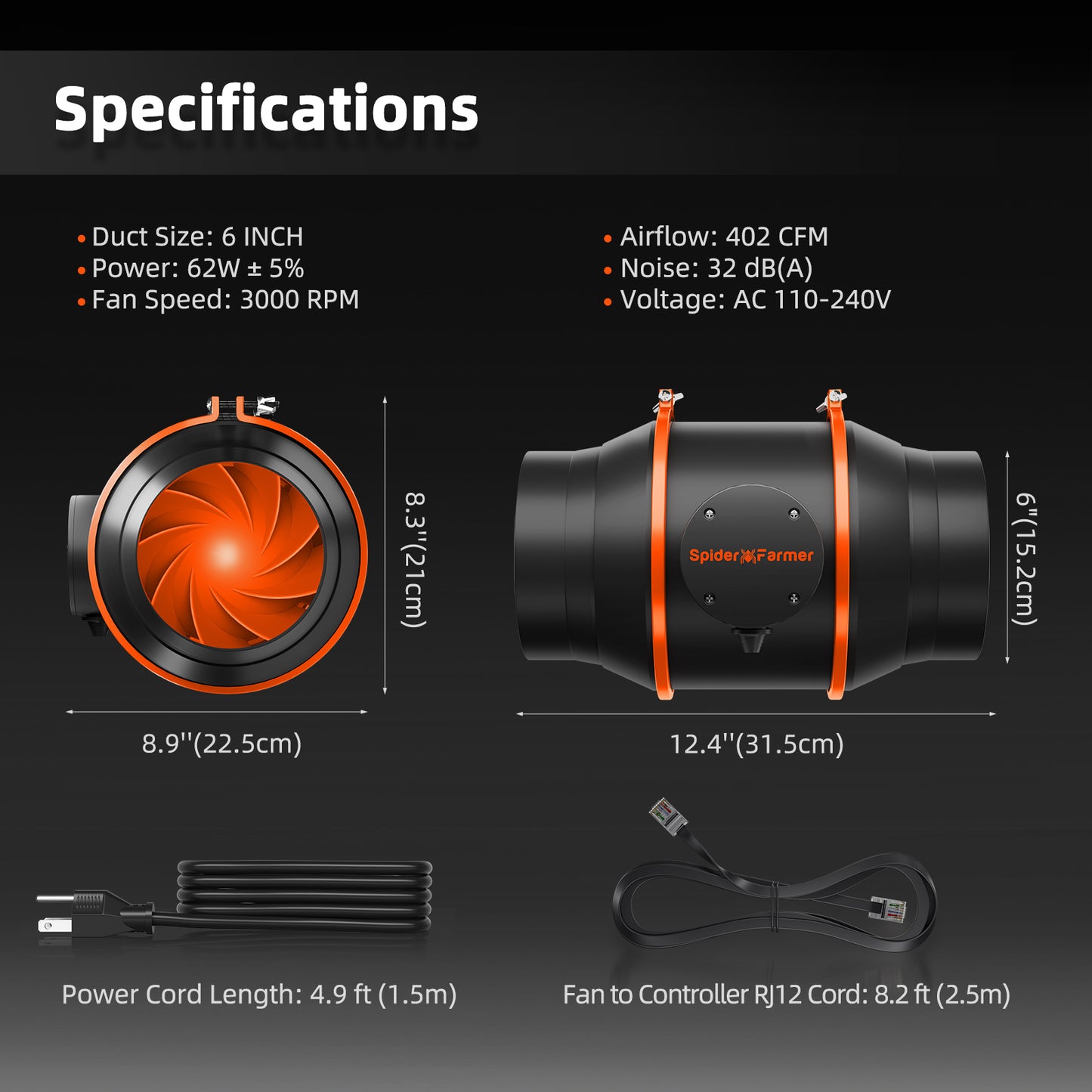 Spider Farmer GGS controller sensoren | GGS controller sensors | GGS Steuergerät Sensoren
