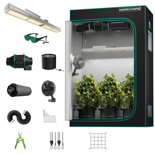 Mars Hydro SP3000 complete kweektent set | SP3000 grow tent kit | SP3000 Komplett Growbox Set
