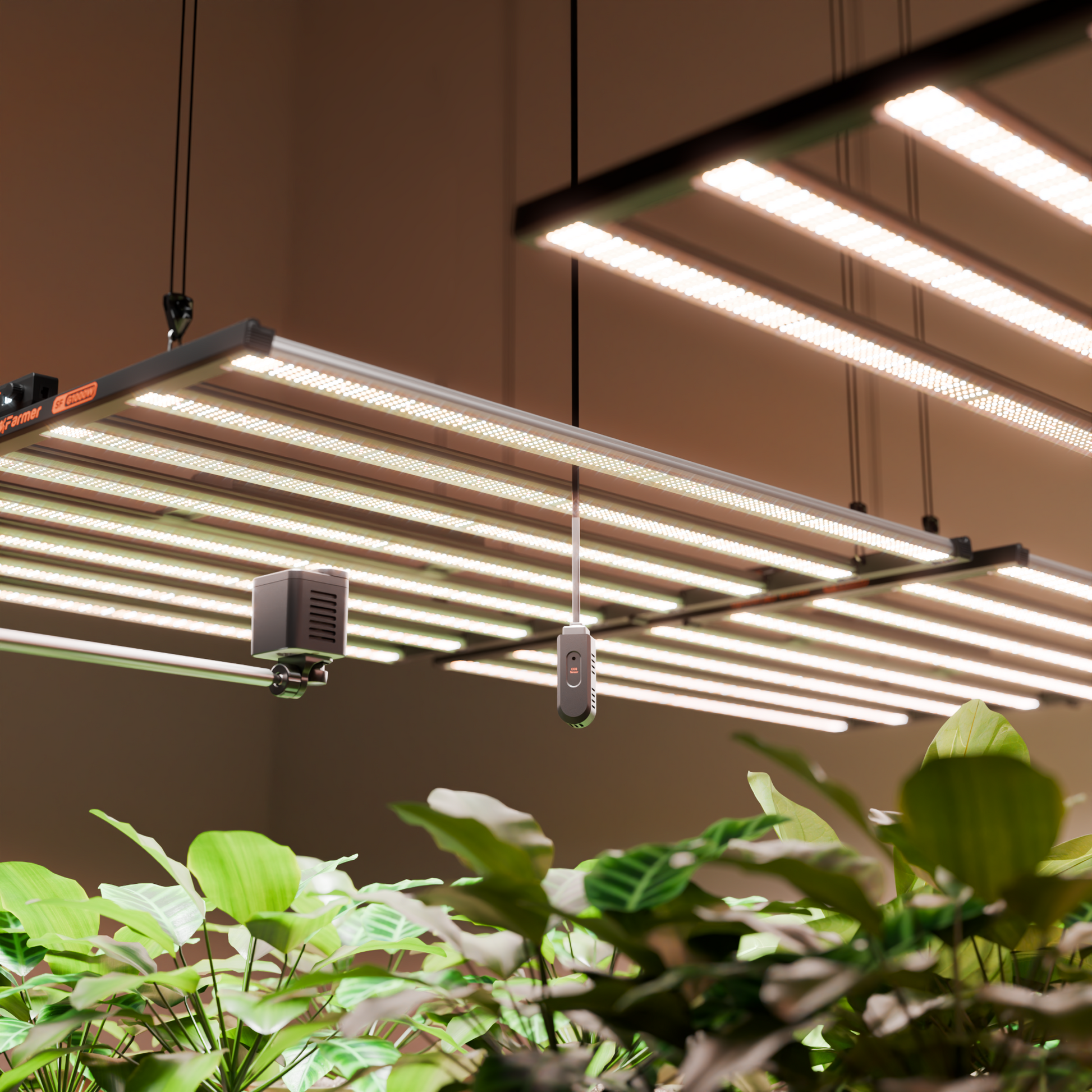 Spider Farmer Sensor Pro voor GGS Systemen | Accurate Climate and Light Control | Temperatur- und Luftfeuchtesensor Set