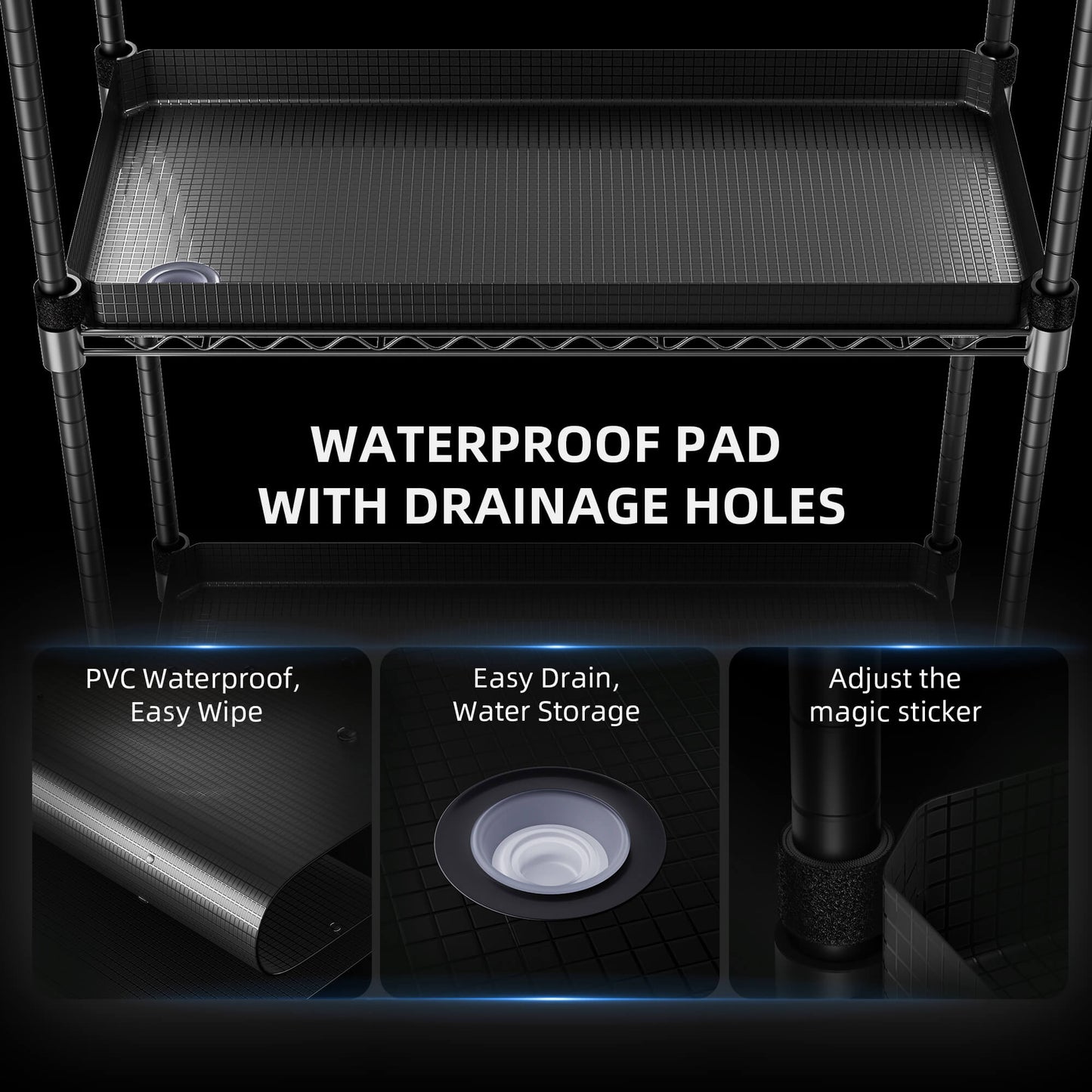 Compact kweekrek 40x30x120 cm met full spectrum LED verlichting – compact grow shelf 40x30x120cm – kompaktes Pflanzenregal 40x30x120cm