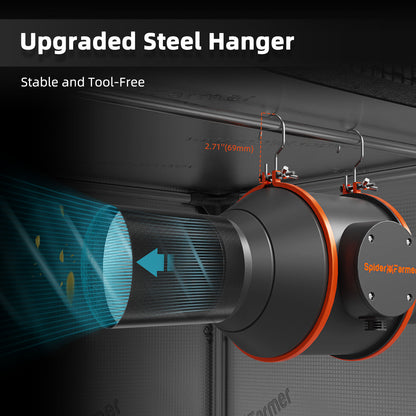 Inline fan met stille werking | Quiet grow tent fan | Leiser Abluftventilator