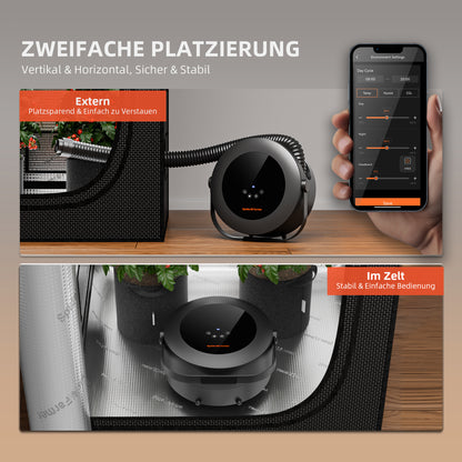 Spider Farmer 540W heater met 160 cm flexibele luchtslang | Spider Farmer 540W heater with 160 cm flexible air hose | Spider Farmer 540W Heizung mit 160 cm flexiblem Luftschlauch